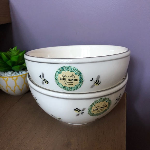 matceramica Dining Matceramica Bumble Bee Cereal Bowls Poshmark